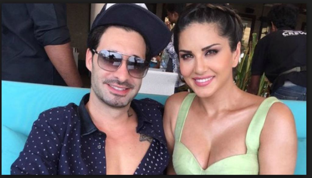 Indian film actress and ex pornstar Sunny Leone and her husband Daniel ... image